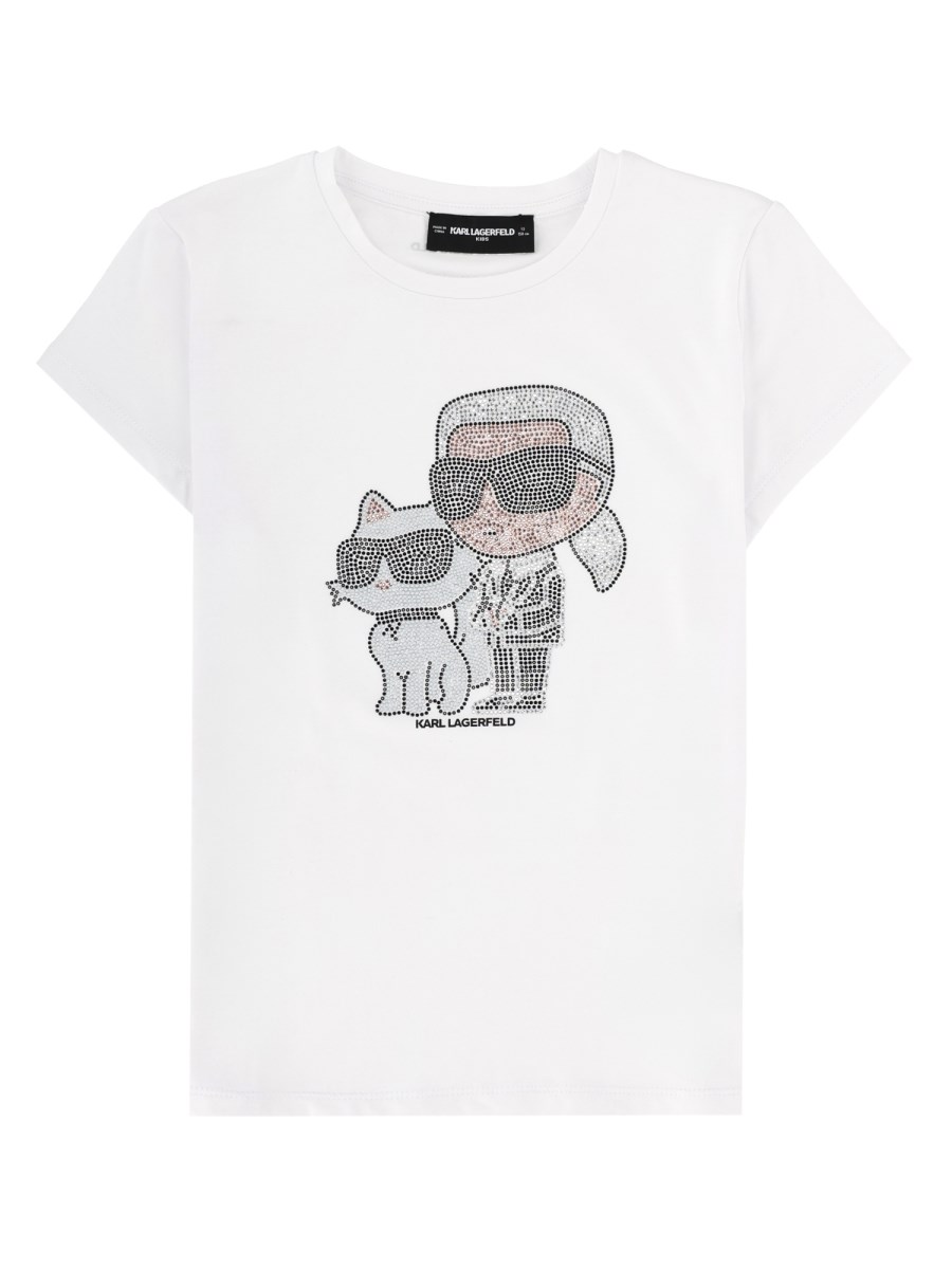 T-SHIRT CON STAMPA GLITTER 