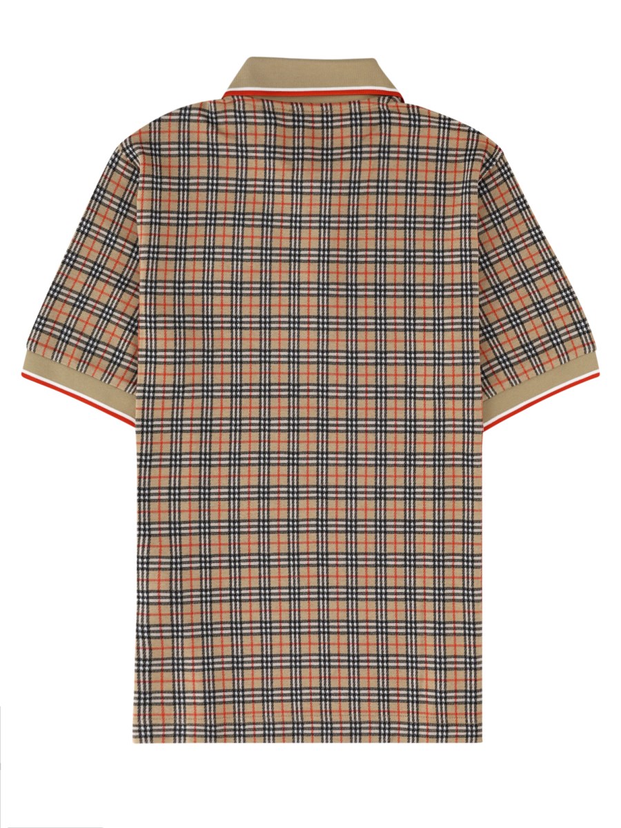 Polo in misto cotone Check