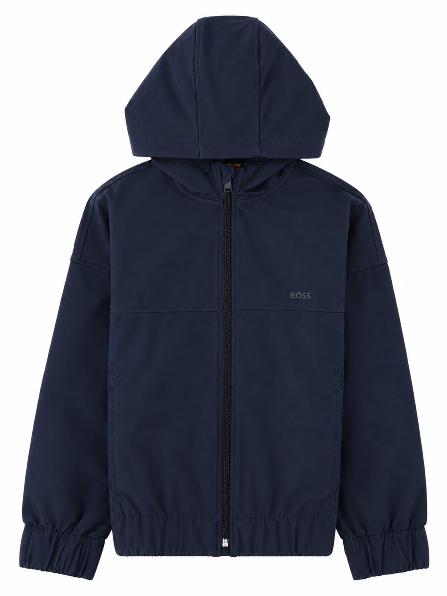 Giacca a vento con cappuccio e zip