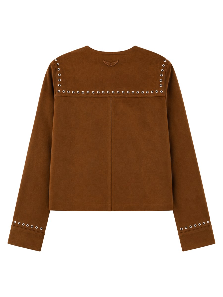 GIACCA FORMALE IN TESSUTO EFFETTO SUEDE