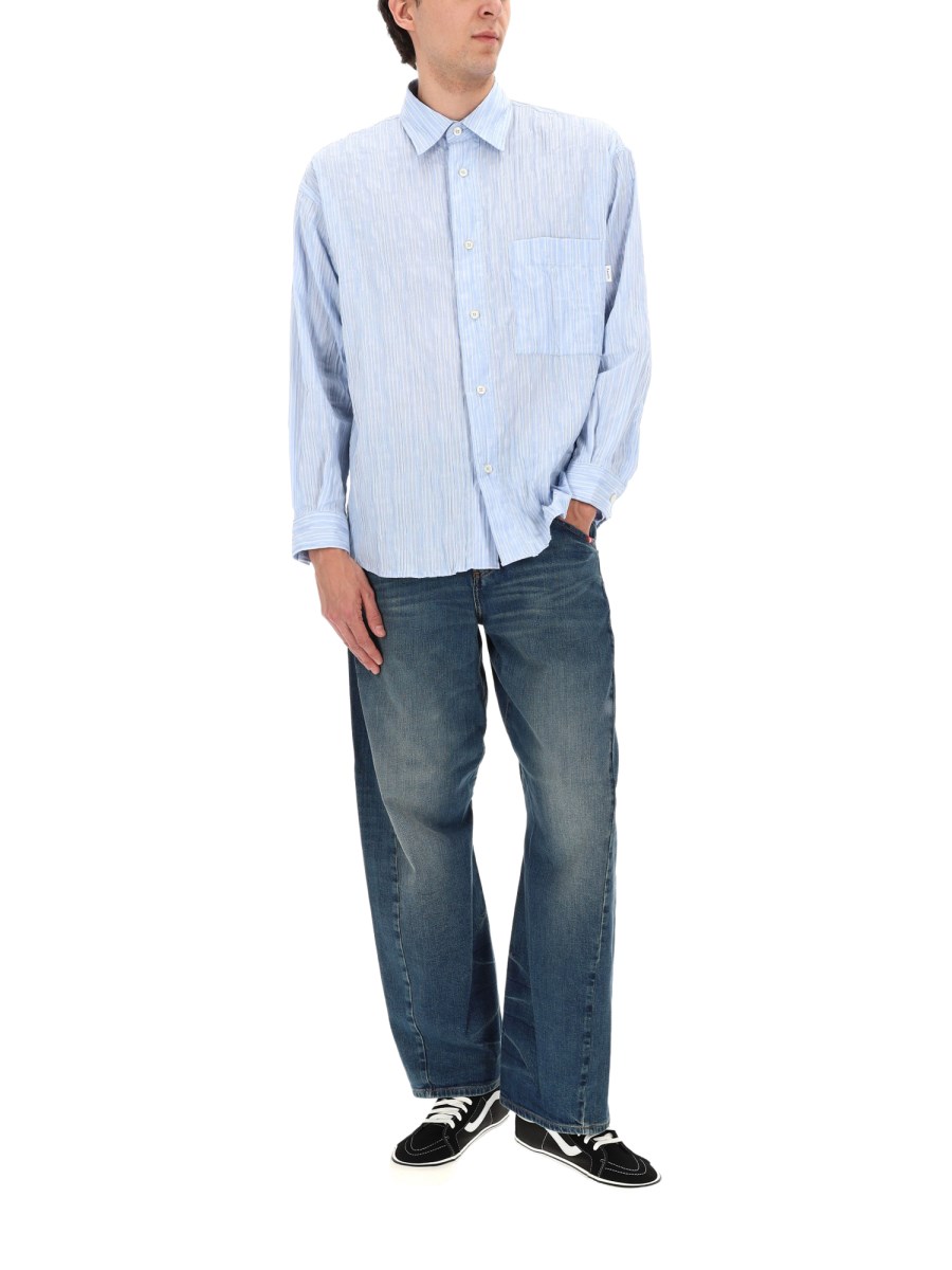 CAMICIA IN COTONE CRINCKLE