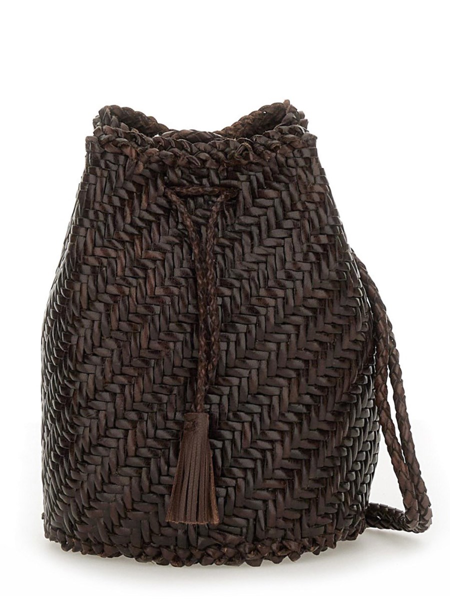 BORSA POMPOM DOUBLE JUMP TAN