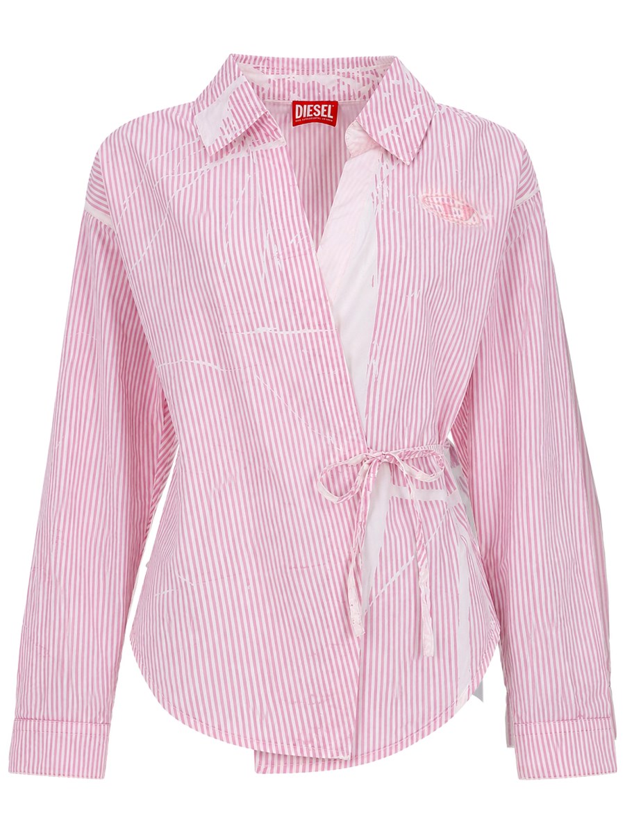 CAMICIA IN POPELINE AVVOLGENTE