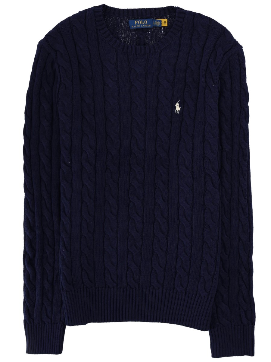 MAGLIA A TRECCE CON LOGO