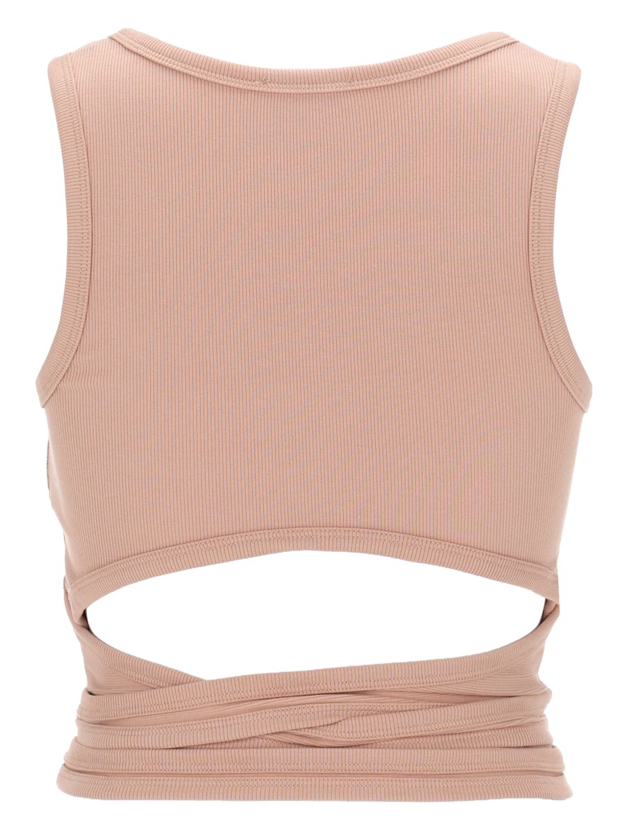 CROP TOP T-ANKY-TAIL CON LACCI