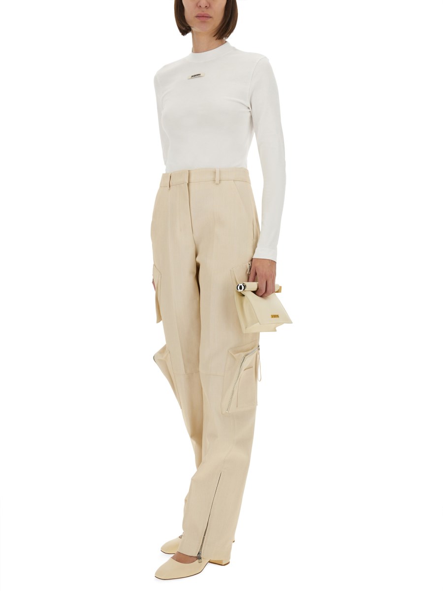 LA MAGLIETTA A MANICHE LUNGHE GROS GRAIN