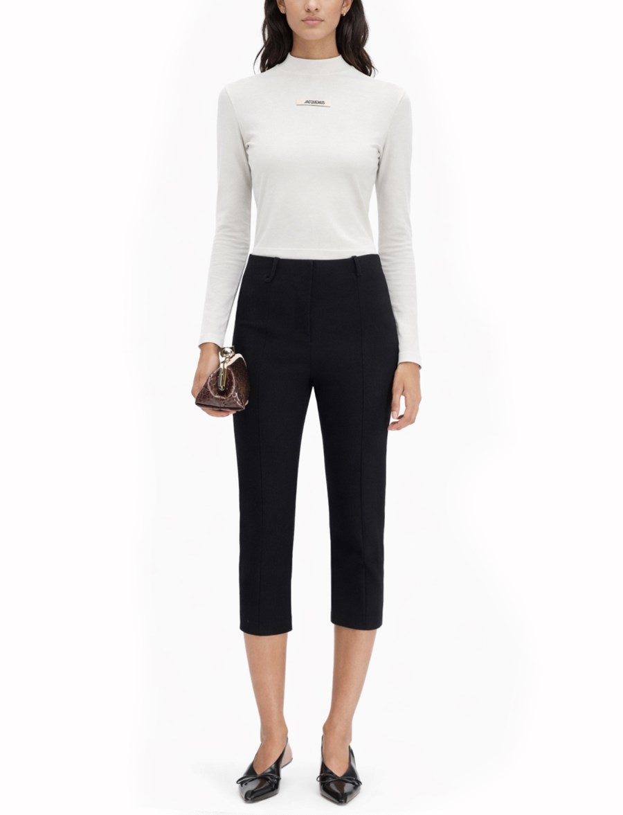 LA MAGLIETTA A MANICHE LUNGHE GROS GRAIN