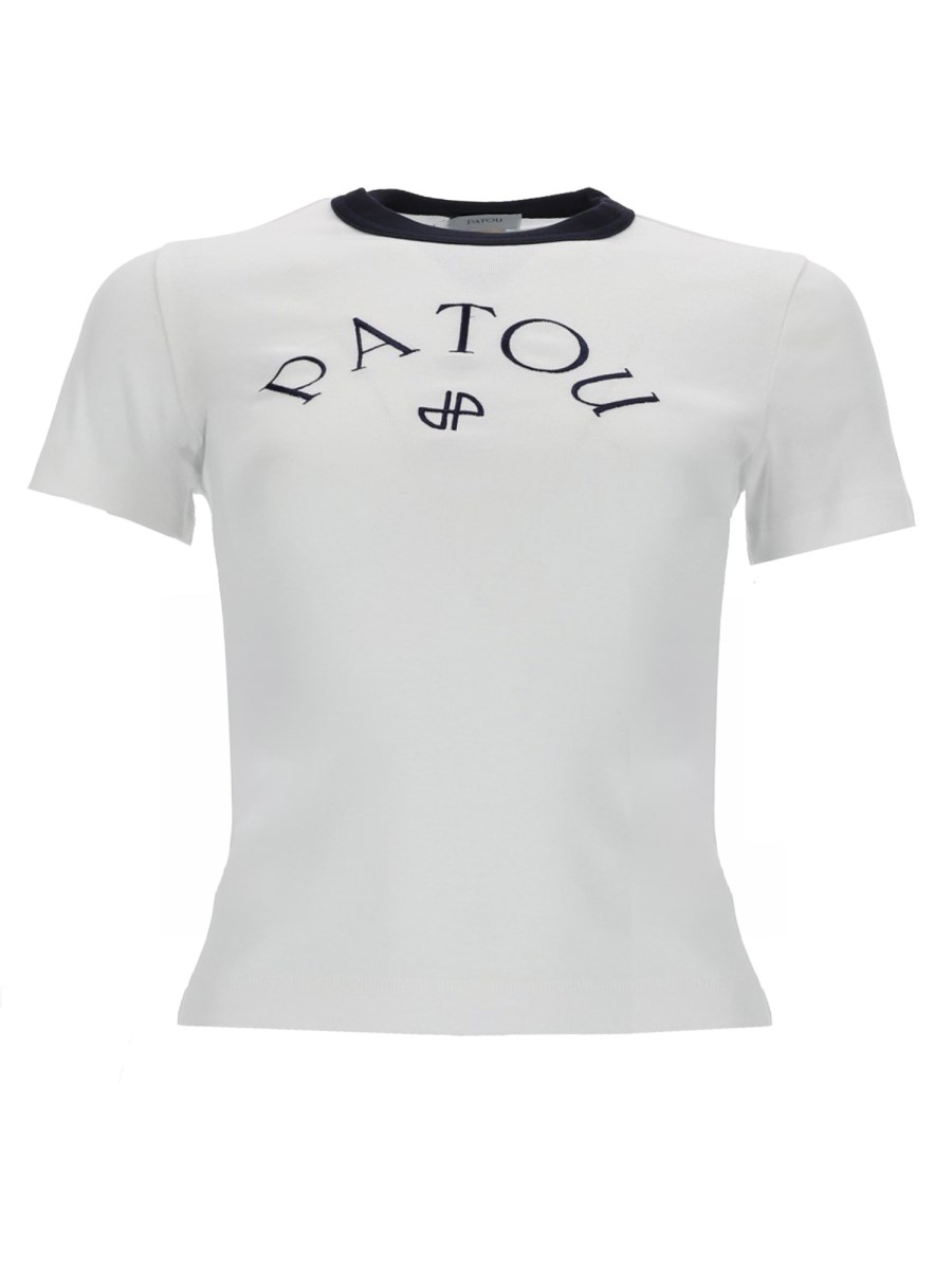 T-SHIRT ADERENTE CON LOGO