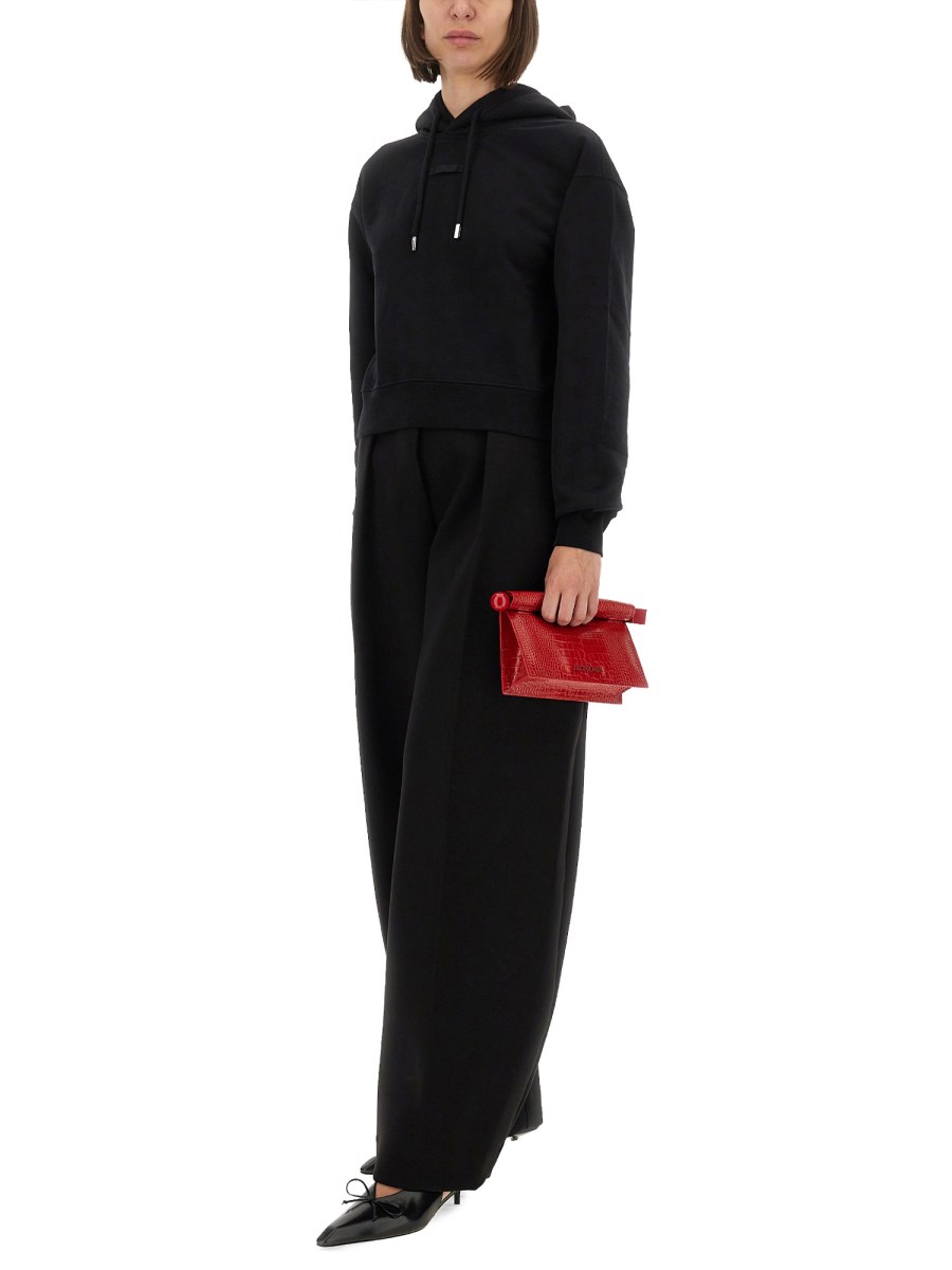 LA FELPA CON CAPPUCCIO GROS GRAIN