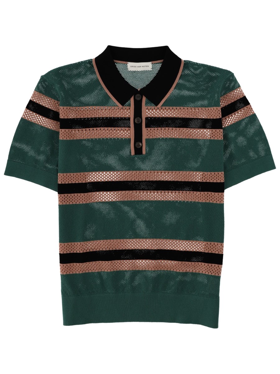 POLO MERCY STRIPE TRAFORATA