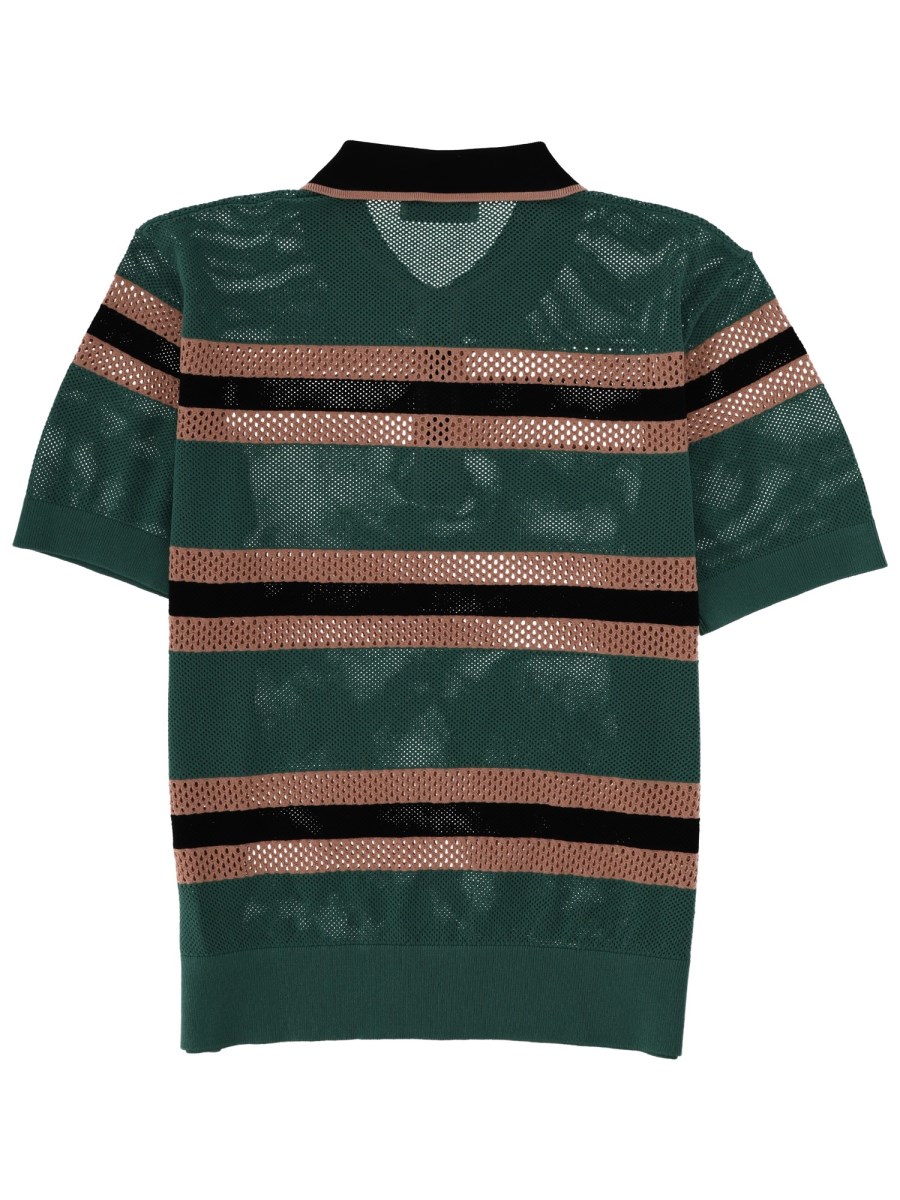 POLO MERCY STRIPE TRAFORATA
