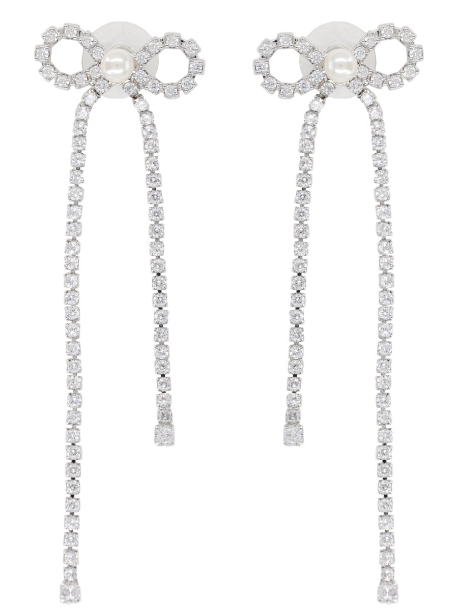 ORECCHINI CRYSTAL DROPLET BOW