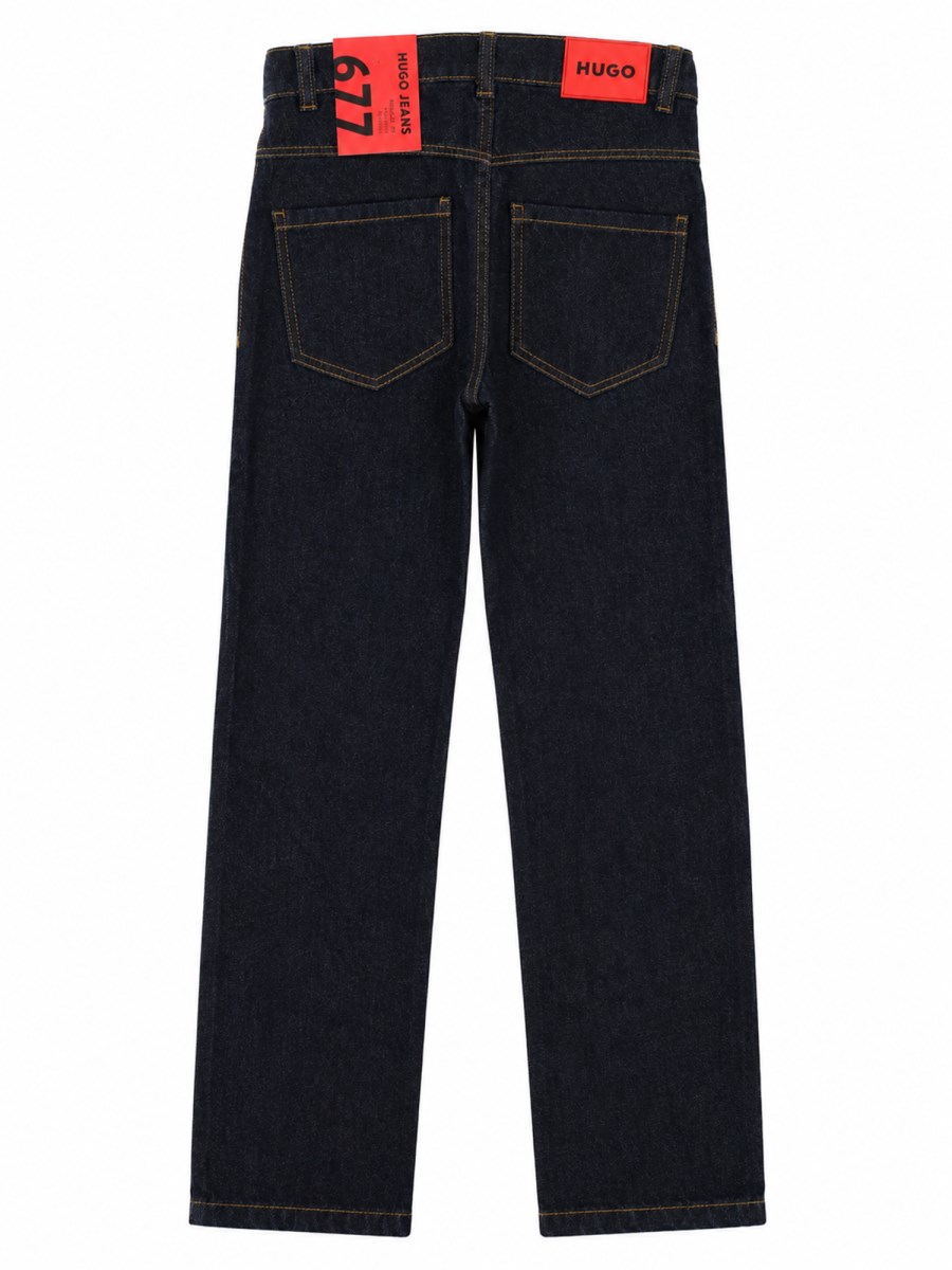 Jeans con Patch Logo 