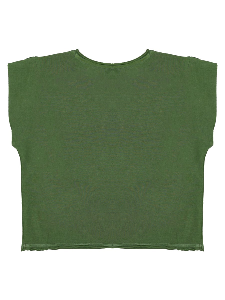 T-SHIRT SENZA MANICHE CON STAMPA LOGO