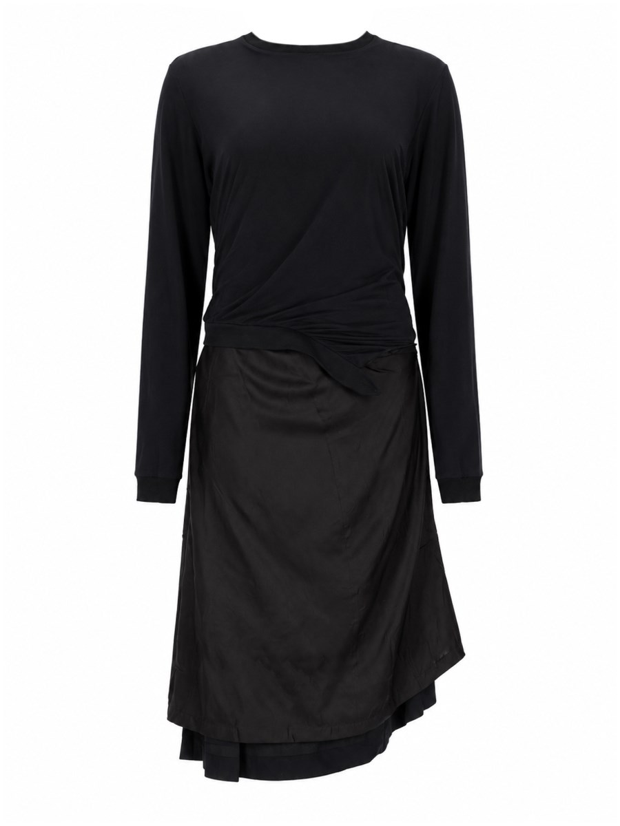 ABITO MIDI CON DRAPPEGGIO