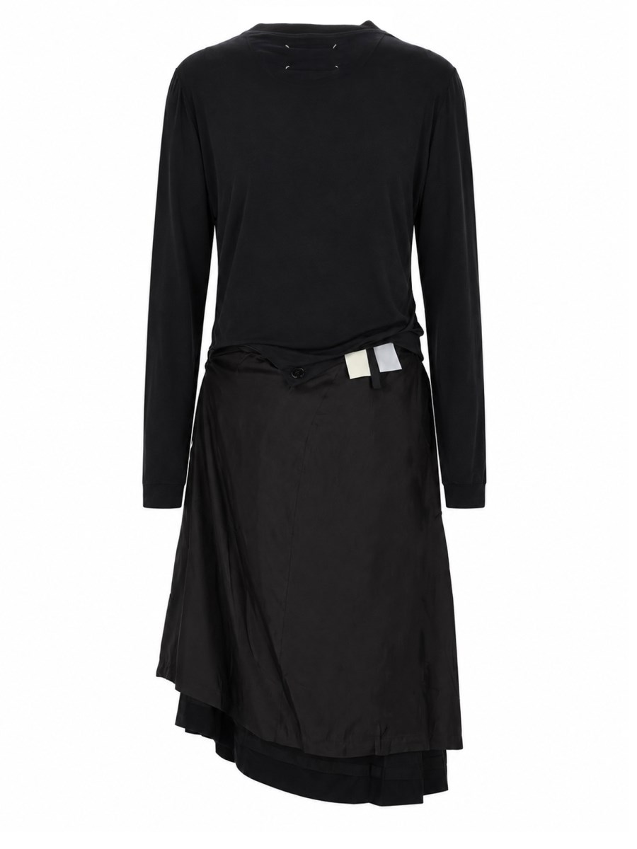 ABITO MIDI CON DRAPPEGGIO