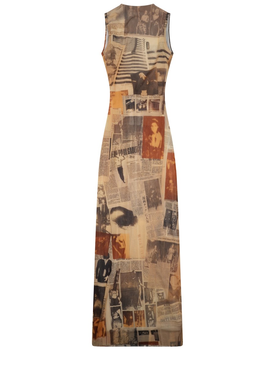 ABITO LUNGO CON STAMPA JOURNAL