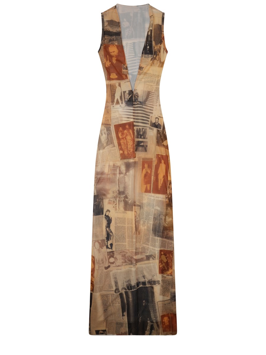 ABITO LUNGO CON STAMPA JOURNAL