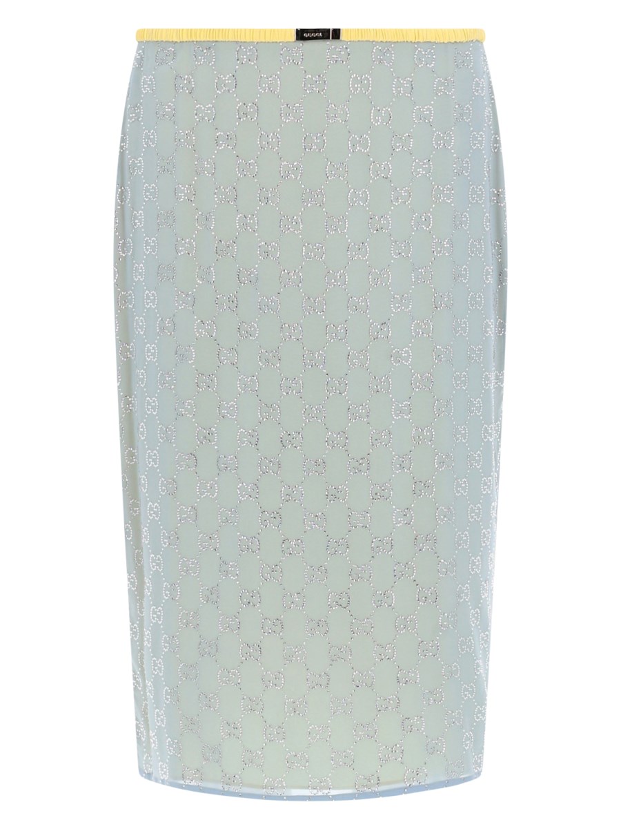 GONNA MIDI CON MOTIVO GG IN STRASS