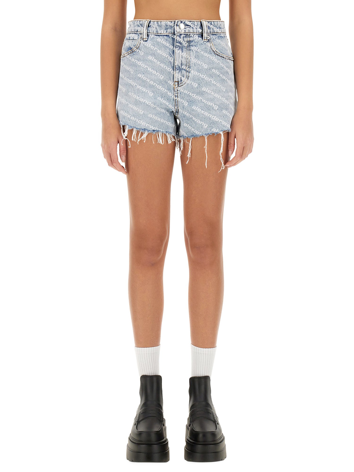 Alexander Wang T T By Alexander Wang Short Bite In Blue