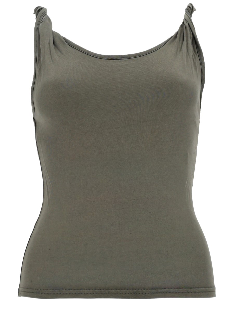 TANK TOP CON SPALLINE ARROTOLATE