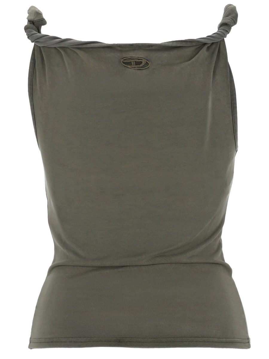 TANK TOP CON SPALLINE ARROTOLATE