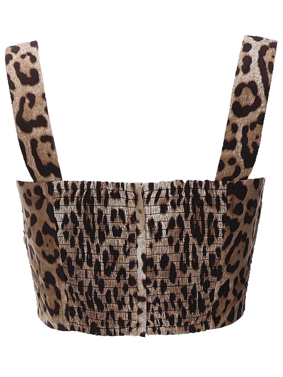 TOP CON STAMPA LEOPARDATA