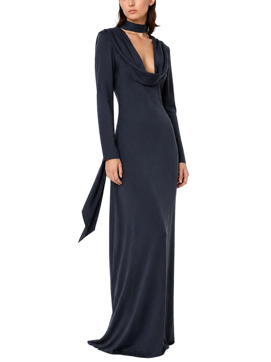 ABITO LUNGO DRAPPEGGIATO