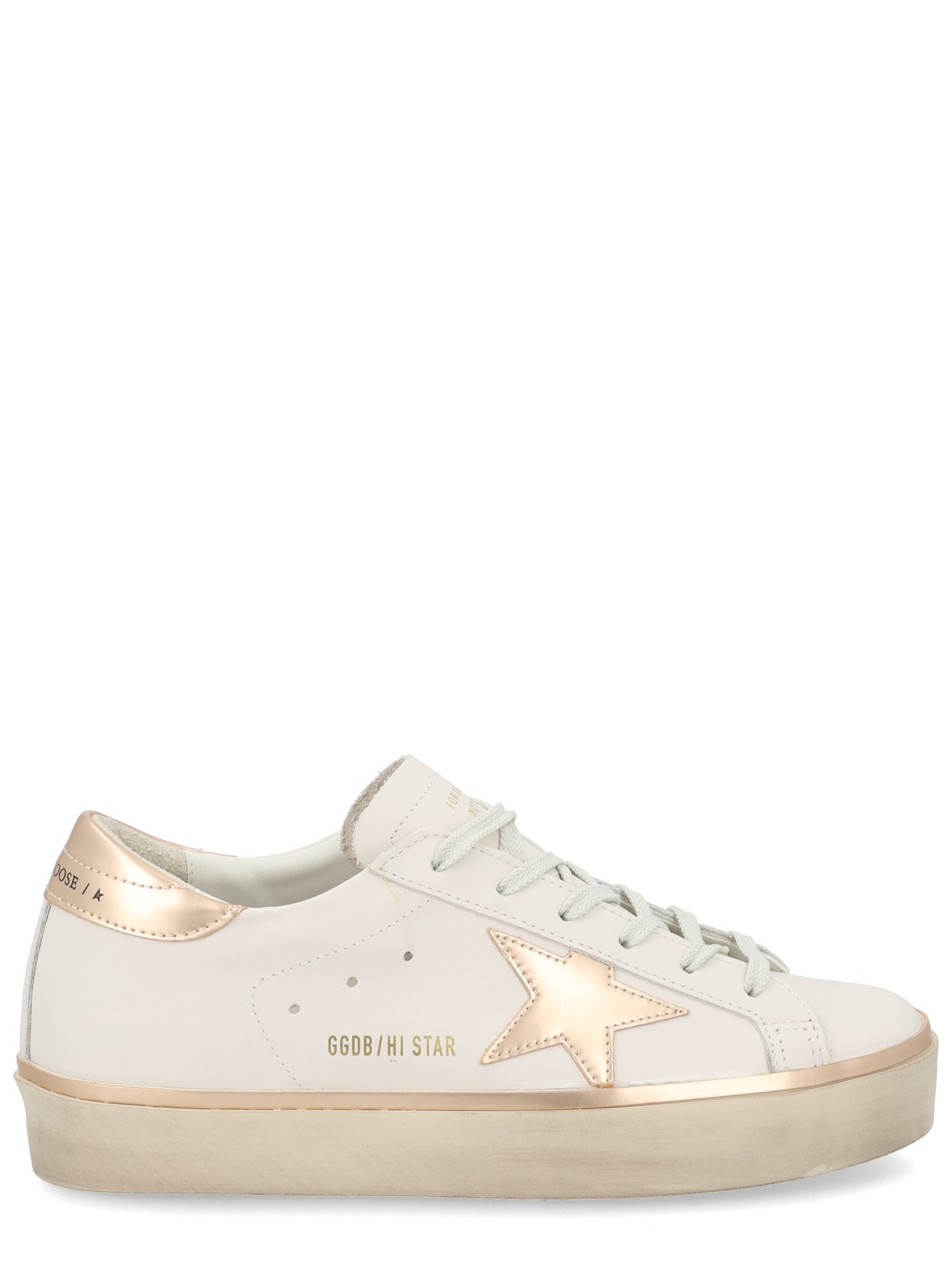 Golden Goose "hi Star" Sneaker In White
