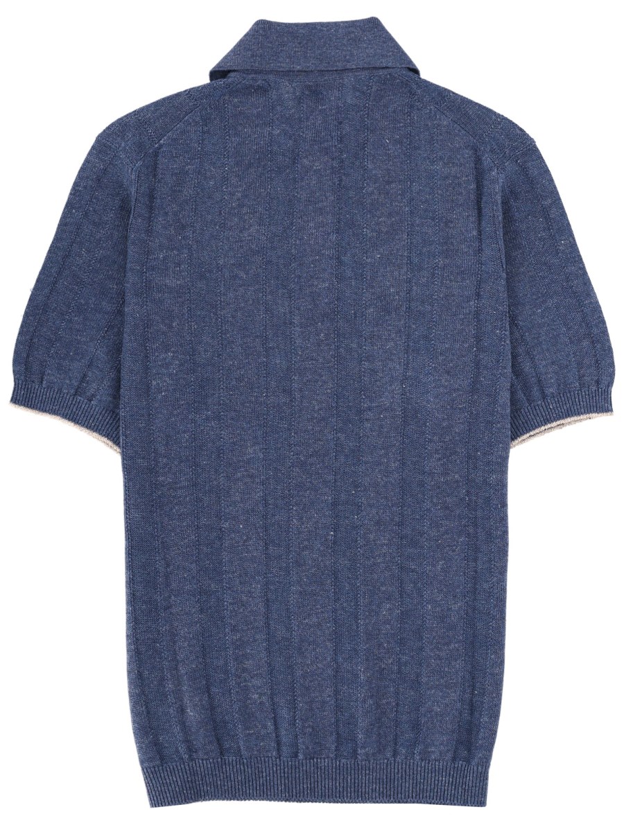 POLO IN MAGLIA DI LINO