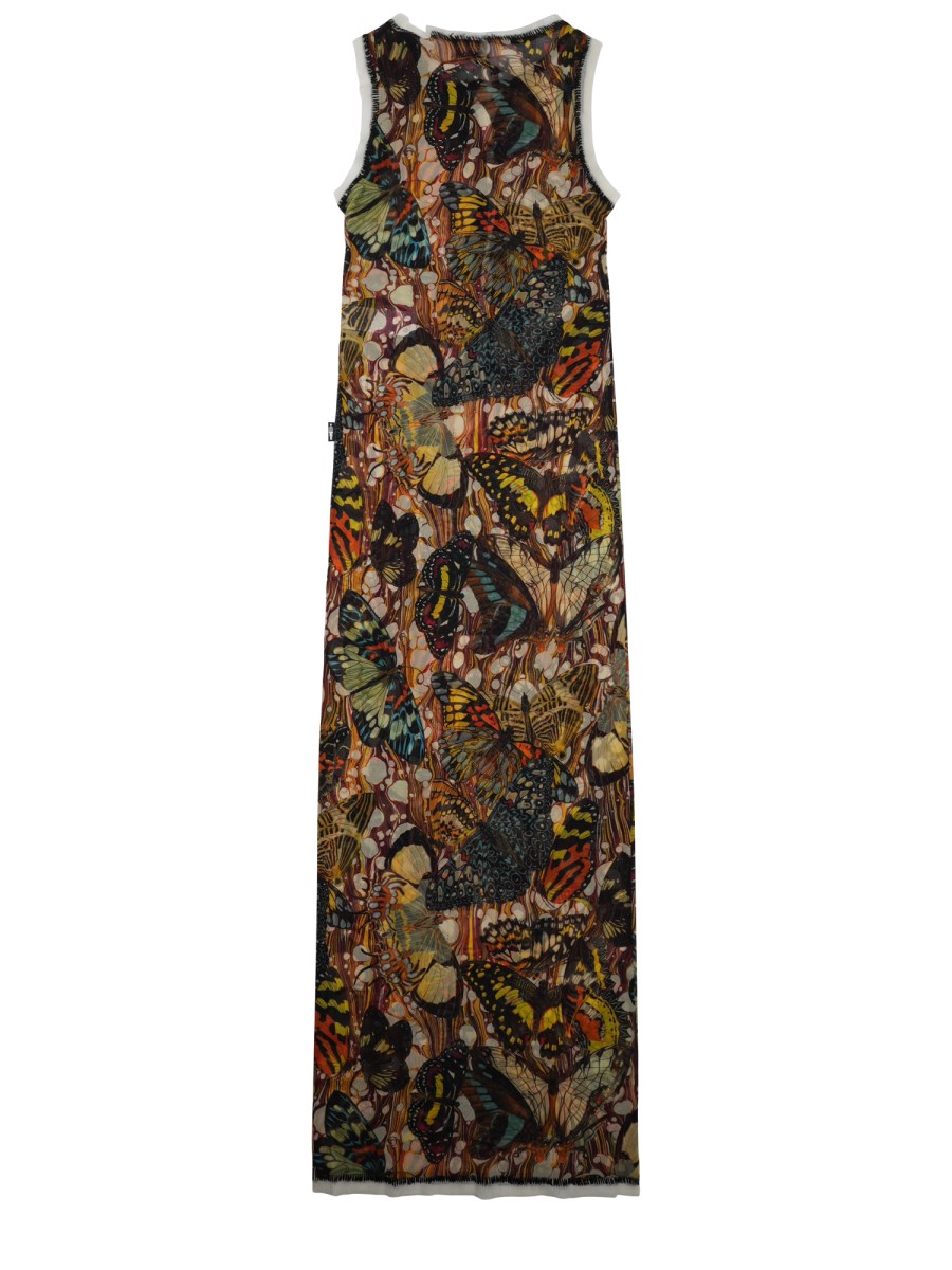 ABITO LUNGO CON STAMPA PAPILLON