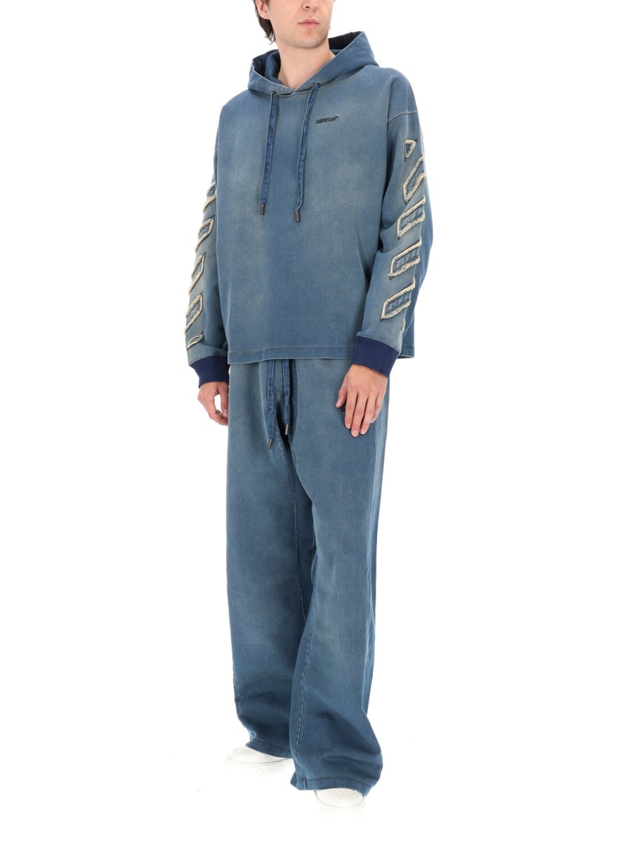 PANTALONE SPORTIVO DISTRESS DIAG SLOUCHY