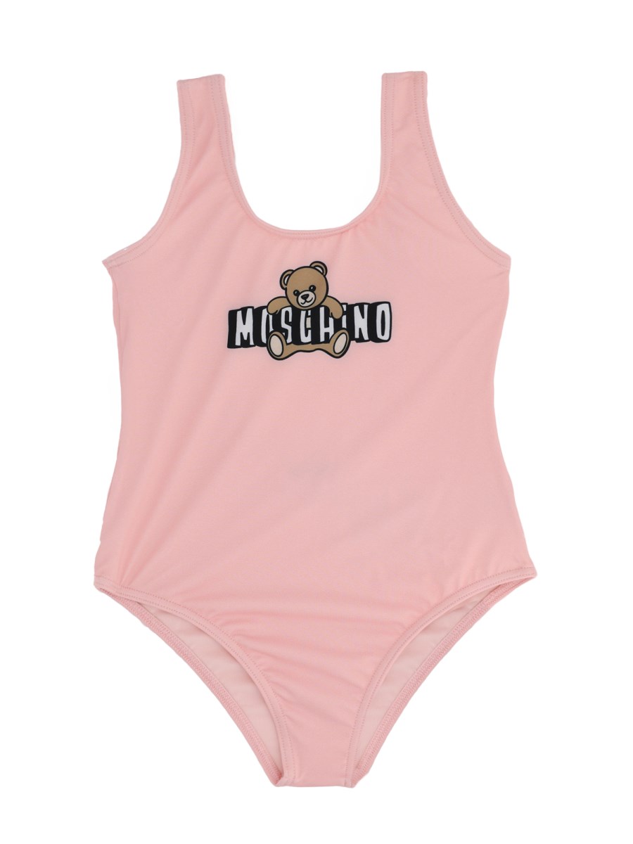 Costume intero con stampa teddy bear