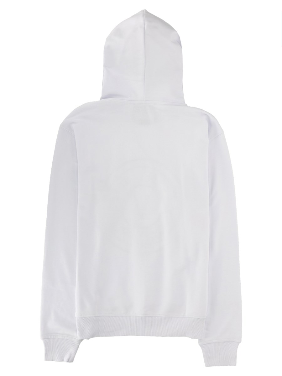 FELPA CON LOGO E CAPPUCCIO