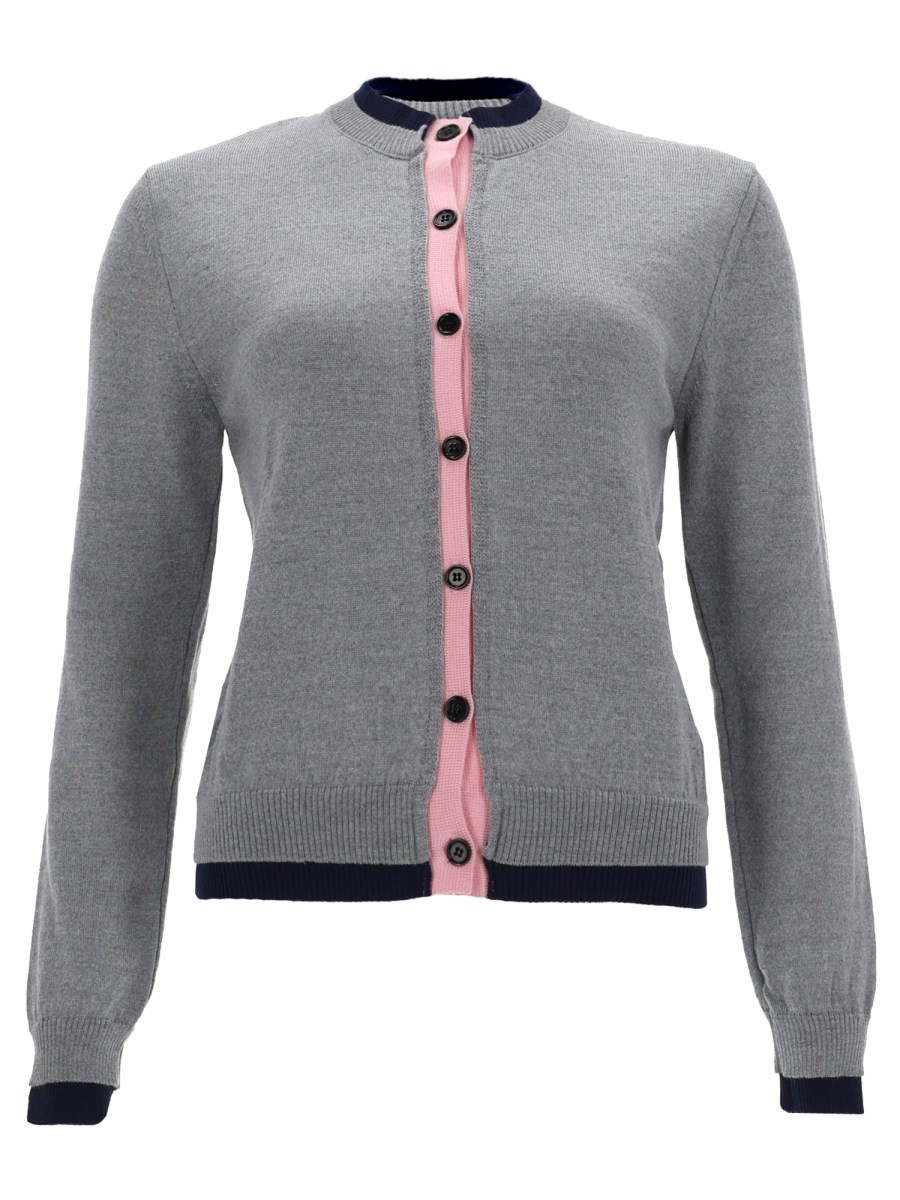 CARDIGAN CON DETTAGLIO DOPPIO BORDO