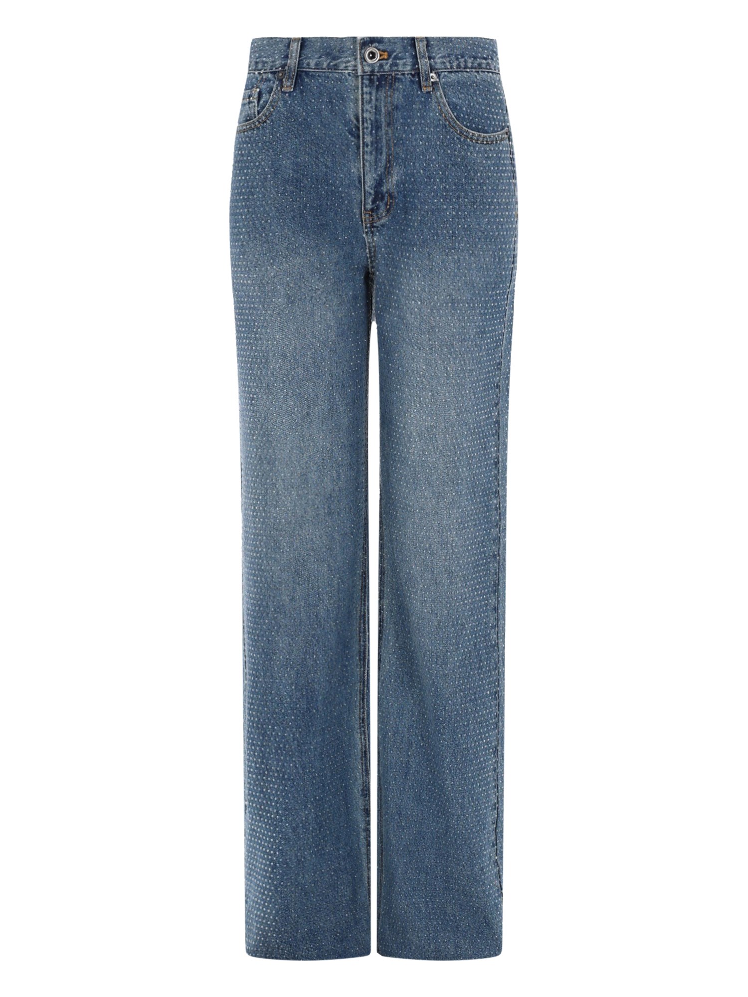 self-portrait jeans with rhinestones