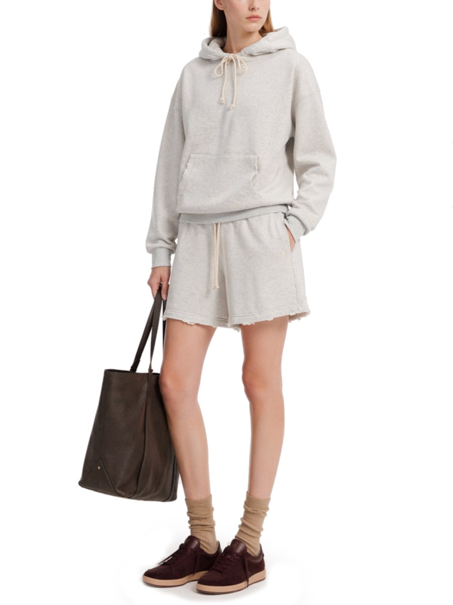 FELPA STAR CON CAPPUCCIO