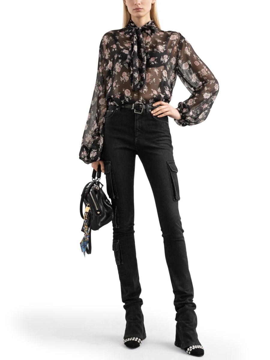 TOP CON STAMPA ROSE VINTAGE