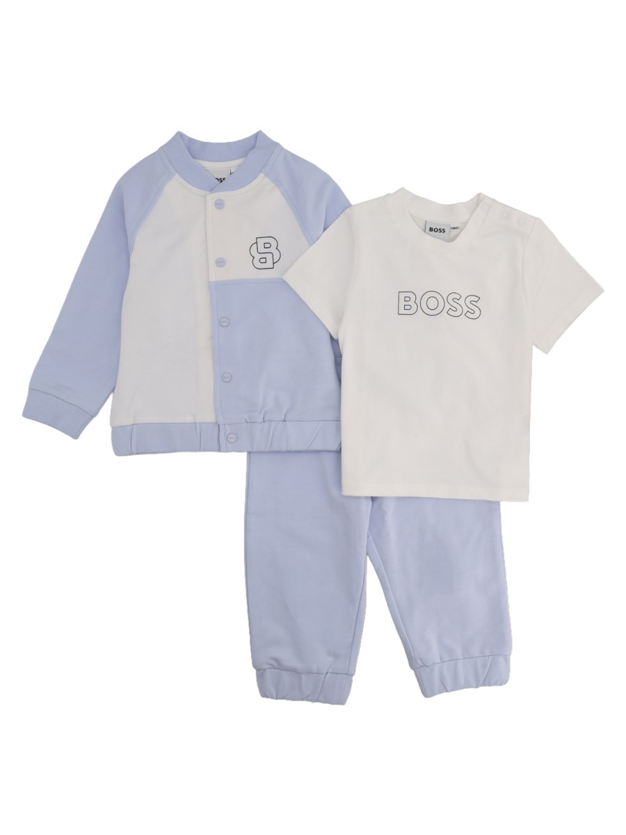 Set tuta sportiva e t-shirt con monogrammi doppia B