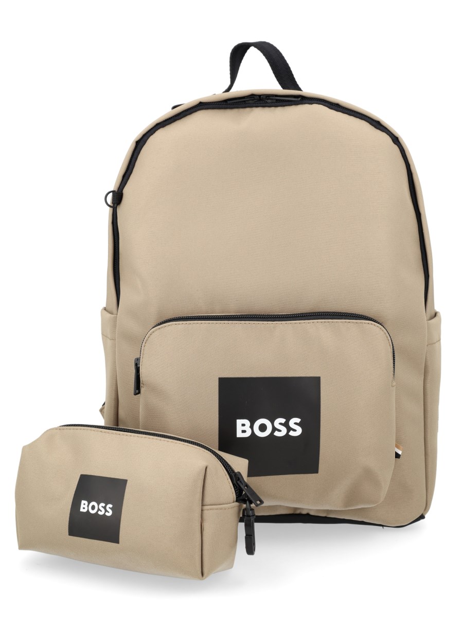 Zaino con logo e astuccio coordinato