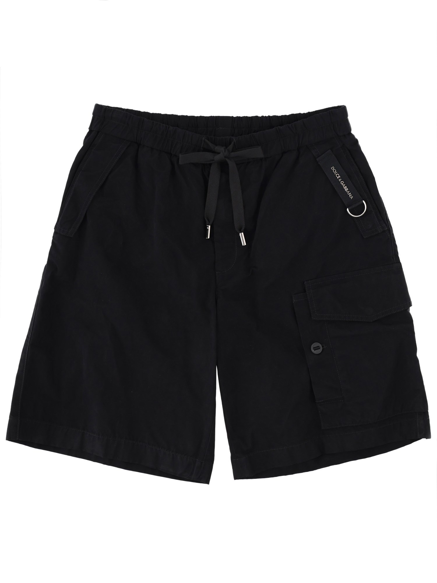 Dolce & Gabbana Drawstring Shorts In Black