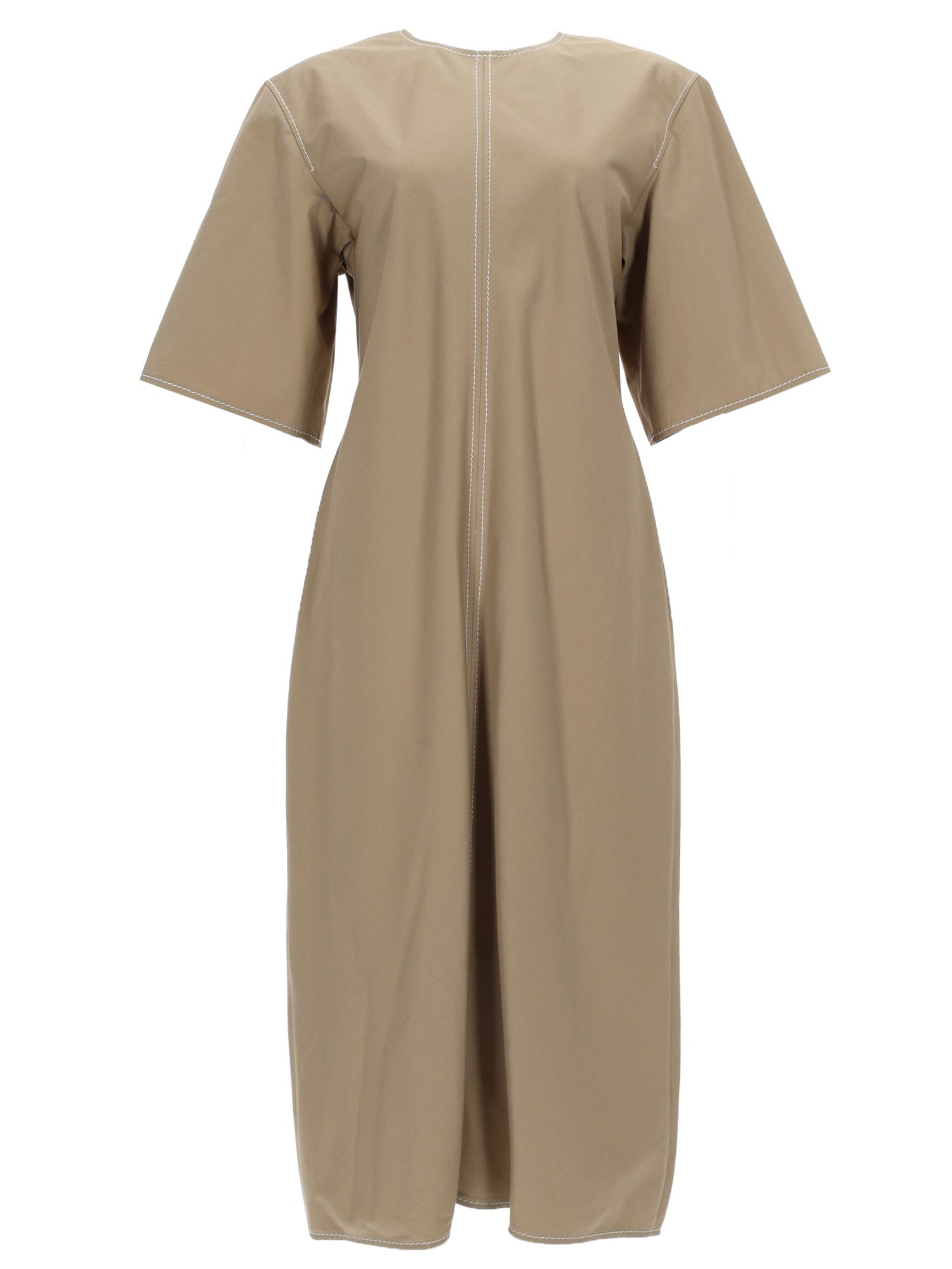 ami paris fitted midi dress