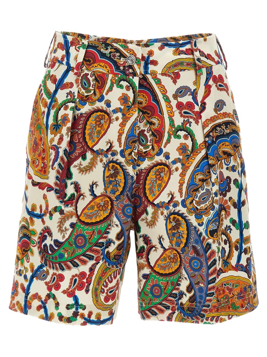 SHORTS CON STAMPA PAISLEY FLOREALE
