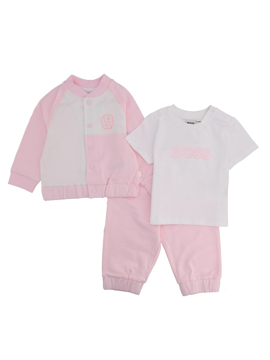 Set tuta sportiva e t-shirt con monogrammi doppia B