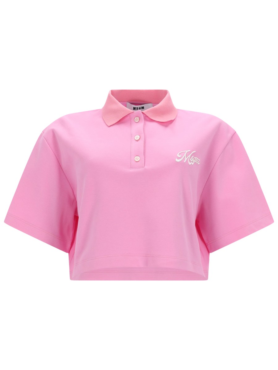 POLO CROP CON LOGO
