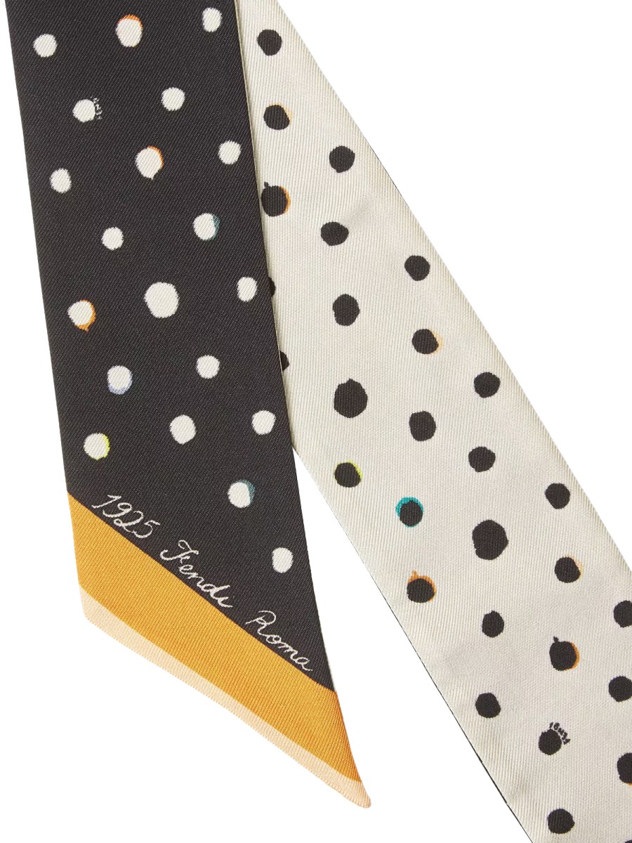 FOULARD IN SETA A POIS