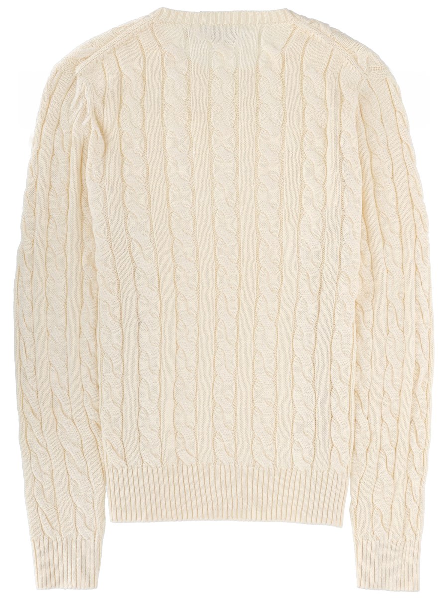 MAGLIA A TRECCE CON LOGO