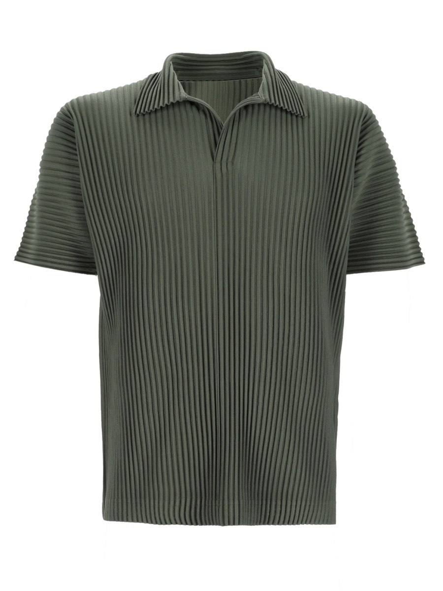 T-Shirt Con Colletto Polo