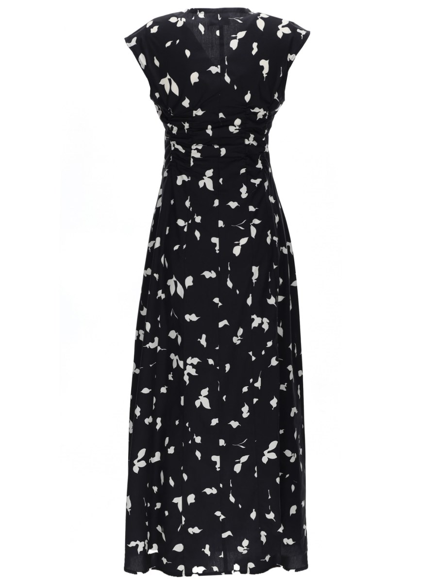 ABITO LUNGO CON SCOLLO A V