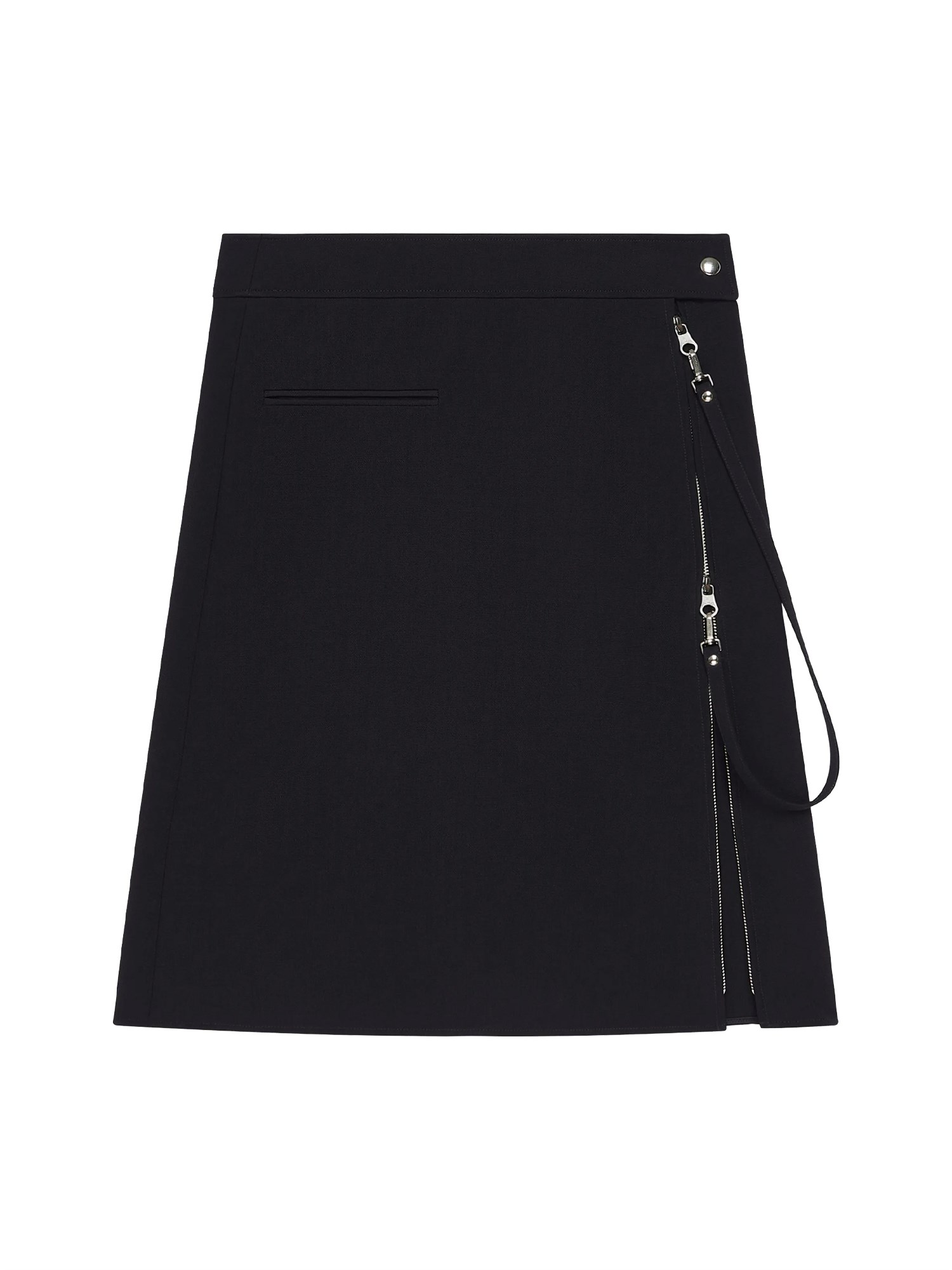 Courrèges Courreges Women Midi Skirt With Zipper In Black